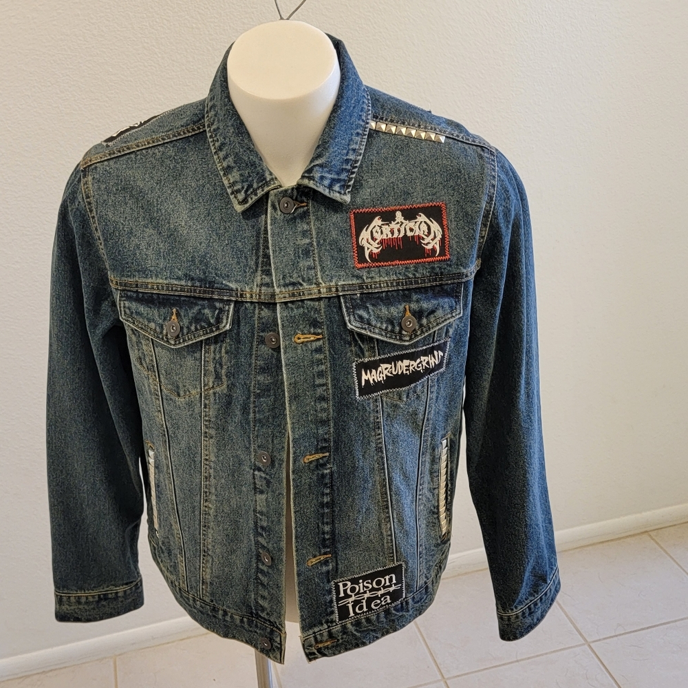Men's Custom Metal Denim Jacket